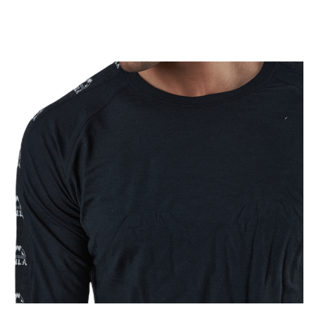 Tape Merino Wool Crew Black