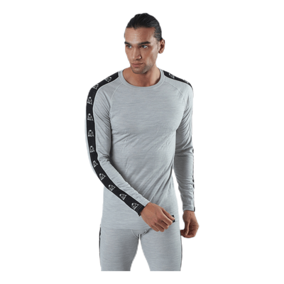 Tape Merino Wool Crew Grey