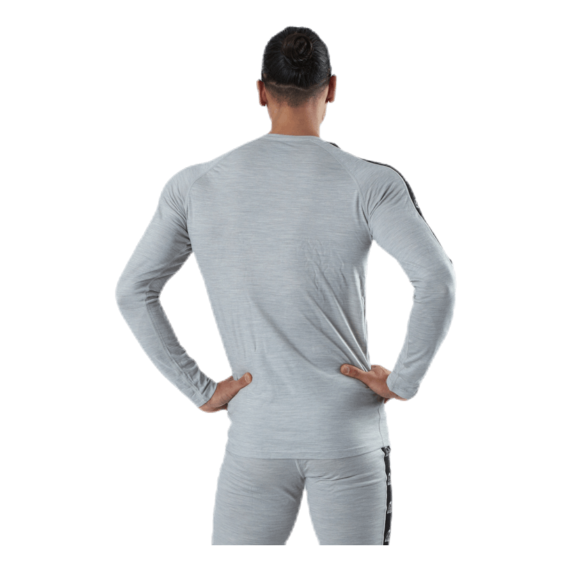 Tape Merino Wool Crew Grey