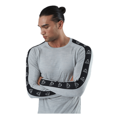Tape Merino Wool Crew Grey