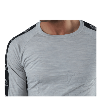 Tape Merino Wool Crew Grey