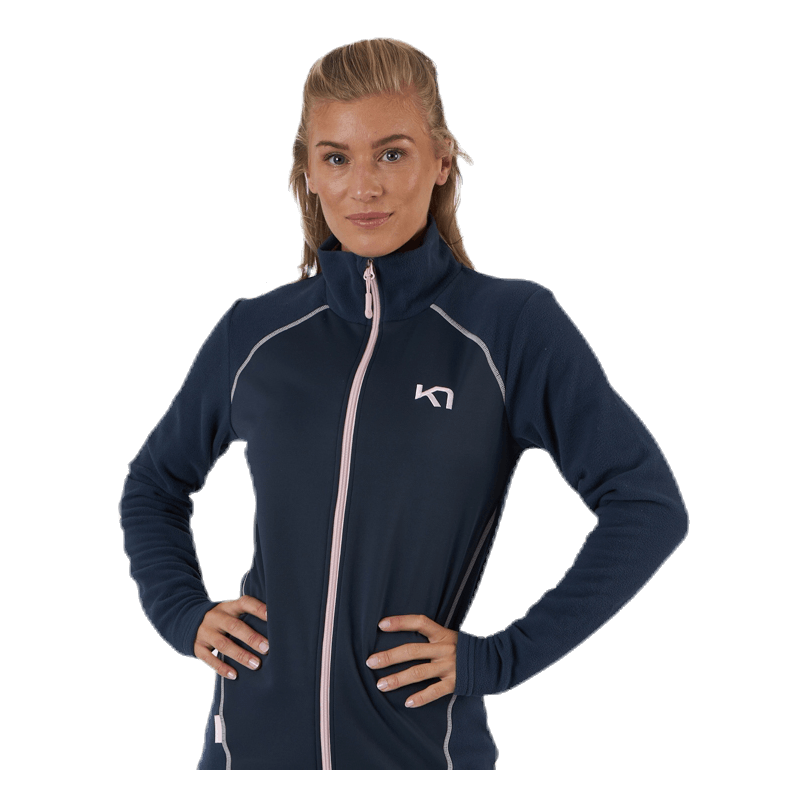 Kari Full Zip Shirt Fleece Blue