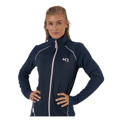 Kari Full Zip Shirt Fleece Blue
