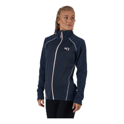 Kari Full Zip Shirt Fleece Blue