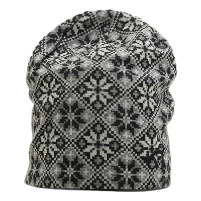 Rose Beanie Black