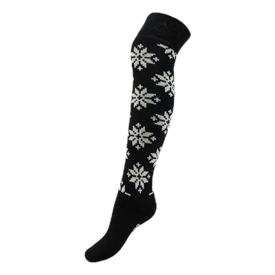 Rose Sock Black