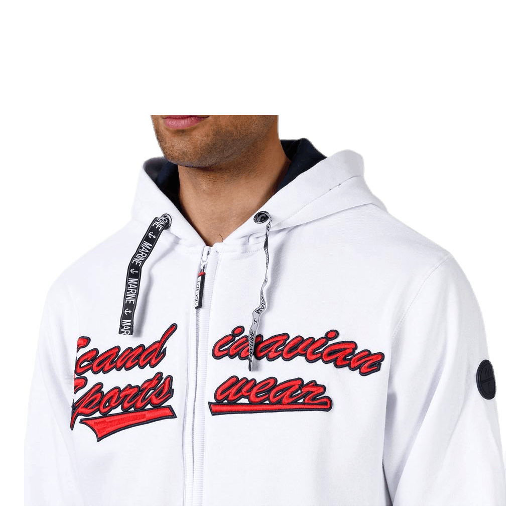 La Rochelle Zip Hood White