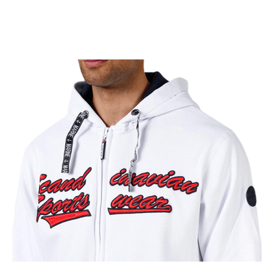 La Rochelle Zip Hood White