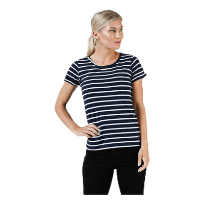 Messina Top Blue/White