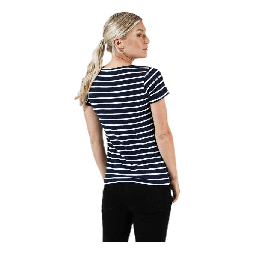 Messina Top Blue/White