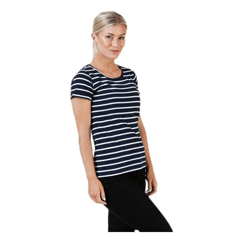 Messina Top Blue/White