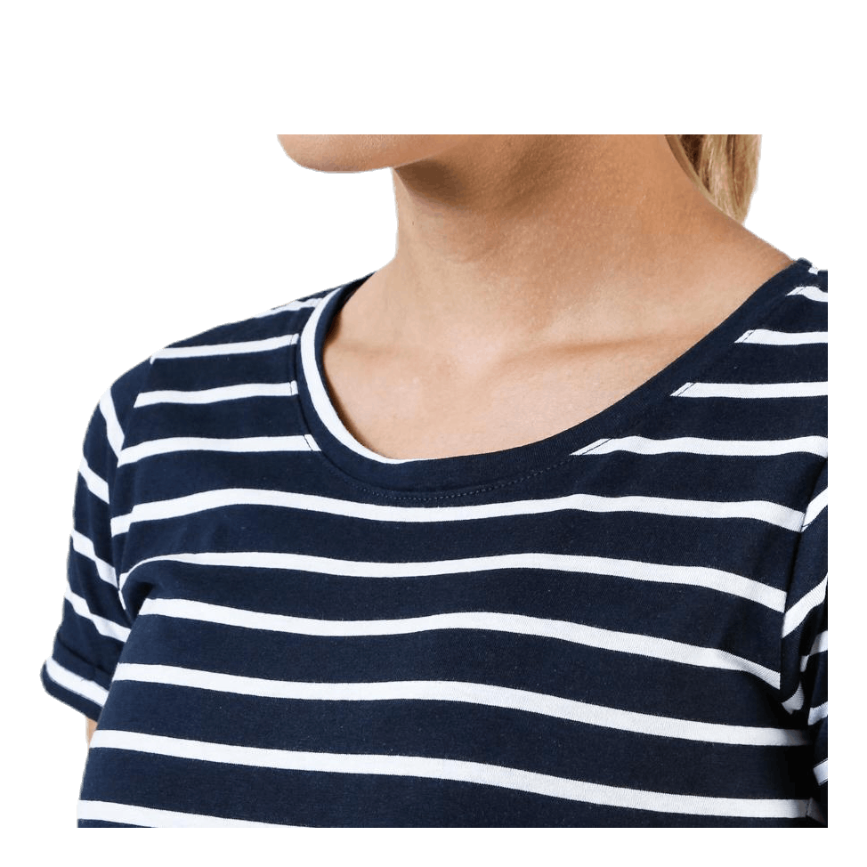 Messina Top Blue/White