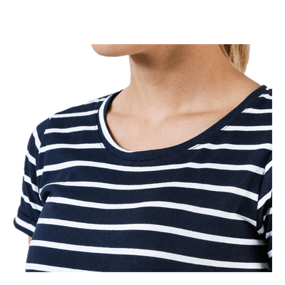 Messina Top Blue/White
