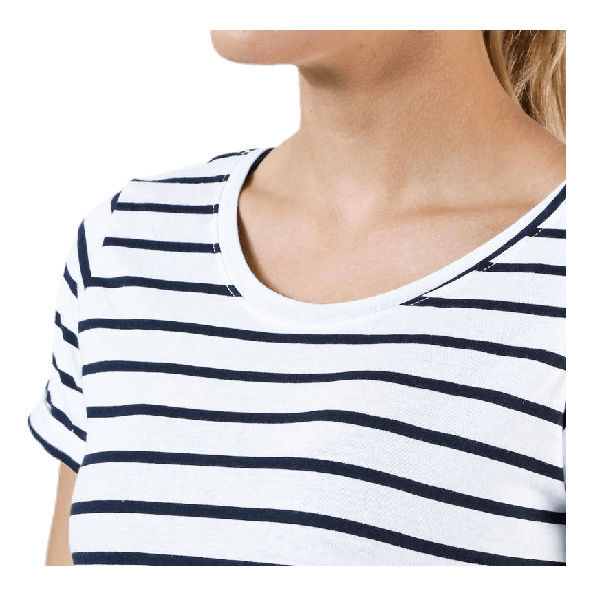 Messina Top Blue/White