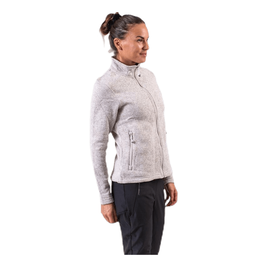 Paulina Melange Fleece Jacket Beige