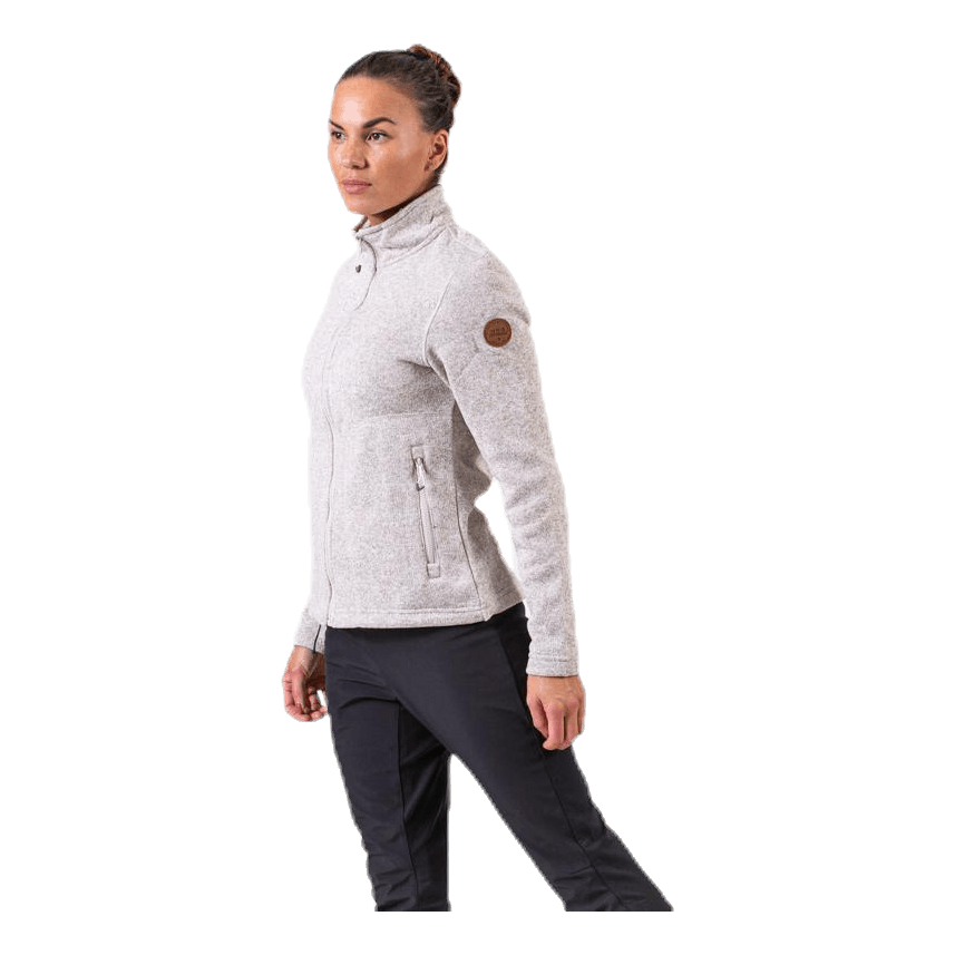 Paulina Melange Fleece Jacket Beige