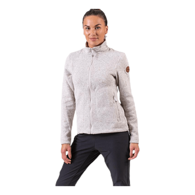 Paulina Melange Fleece Jacket Beige