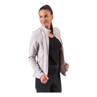 Paulina Melange Fleece Jacket Beige