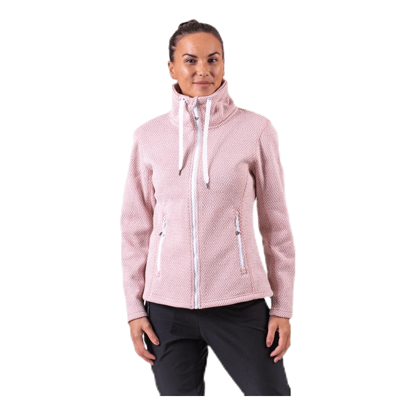 Freida Melange Fleece Jacket Pink