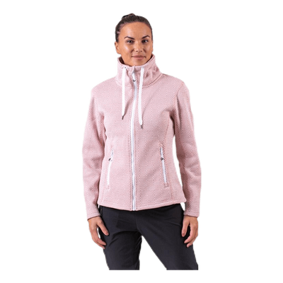 Freida Melange Fleece Jacket Pink