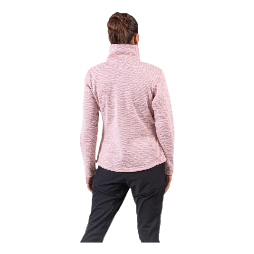 Freida Melange Fleece Jacket Pink