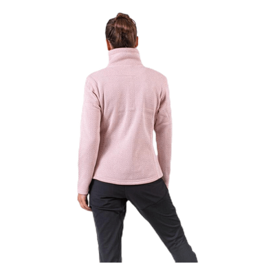 Freida Melange Fleece Jacket Pink