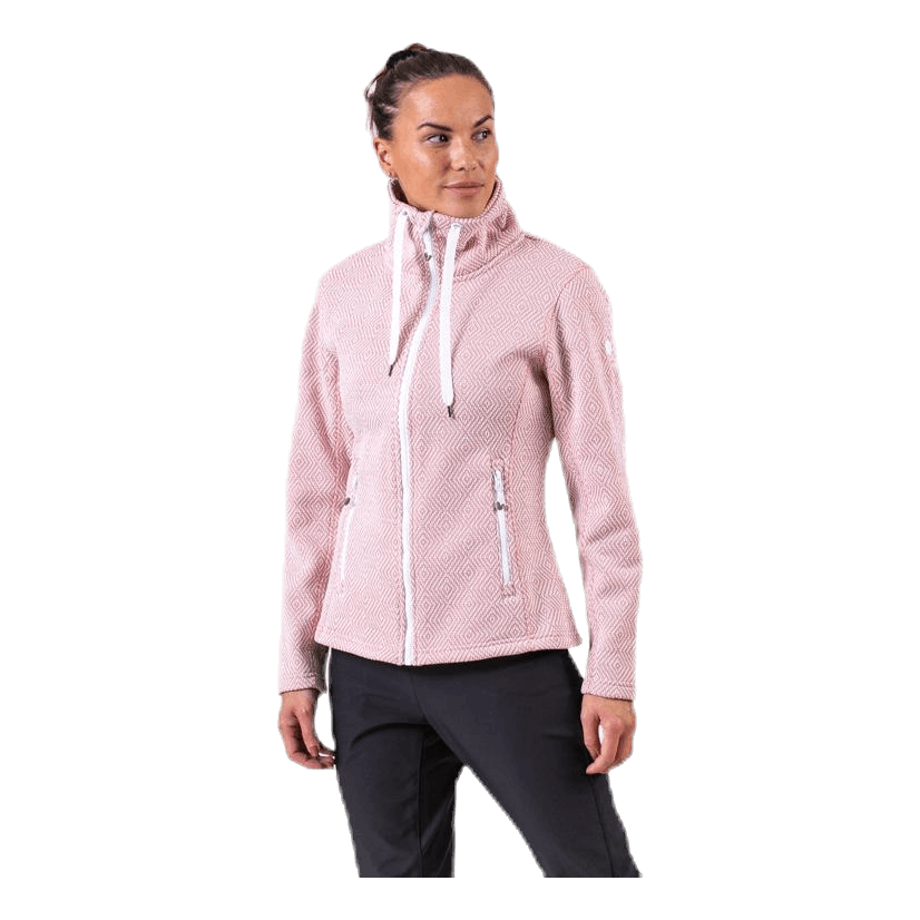 Freida Melange Fleece Jacket Pink