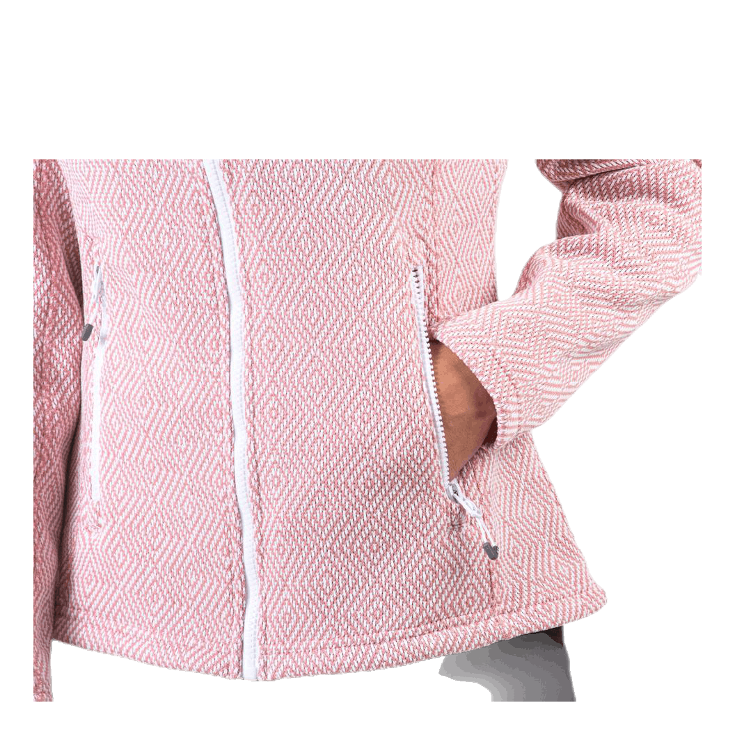 Freida Melange Fleece Jacket Pink