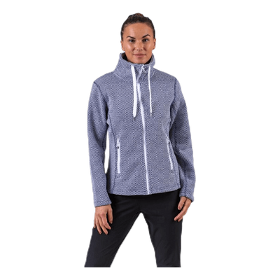 Freida Melange Fleece Jacket Blue