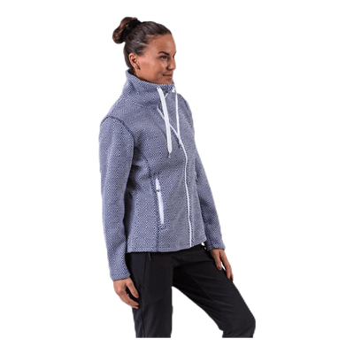 Freida Melange Fleece Jacket Blue