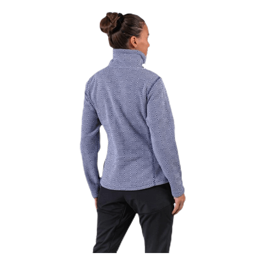 Freida Melange Fleece Jacket Blue