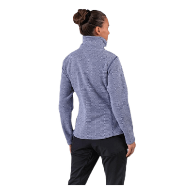 Freida Melange Fleece Jacket Blue