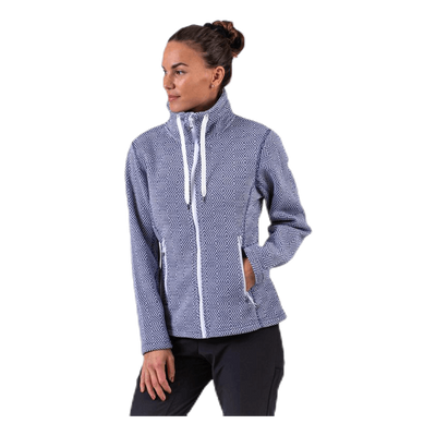 Freida Melange Fleece Jacket Blue