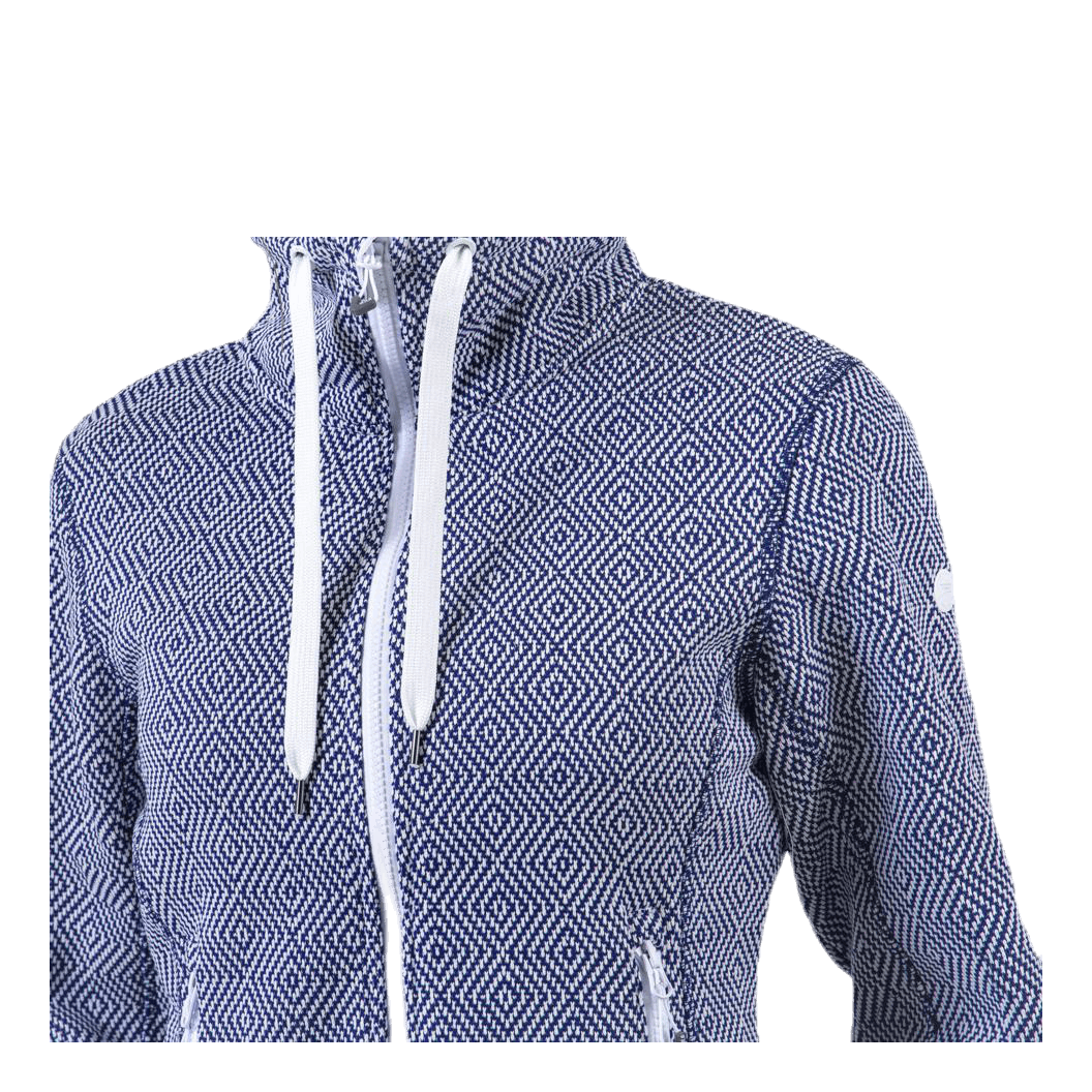 Freida Melange Fleece Jacket Blue