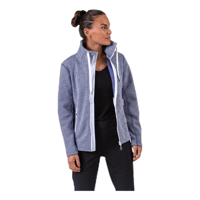 Freida Melange Fleece Jacket Blue