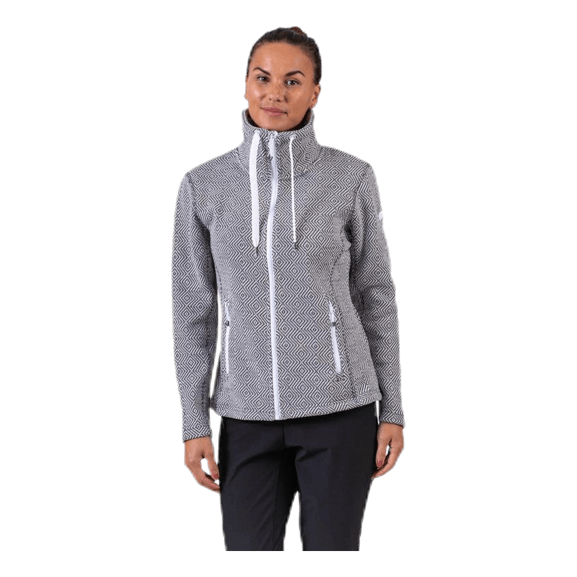 Freida Melange Fleece Jacket Grey