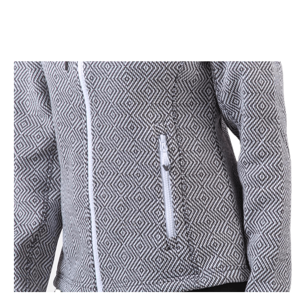 Freida Melange Fleece Jacket Grey