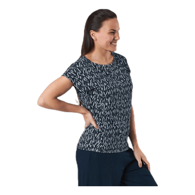Melanie Capsleeve Blue/Patterned