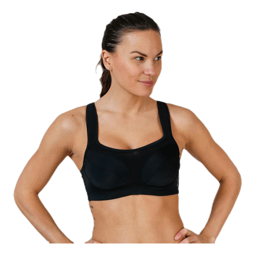 High Support Sports Bra D Black