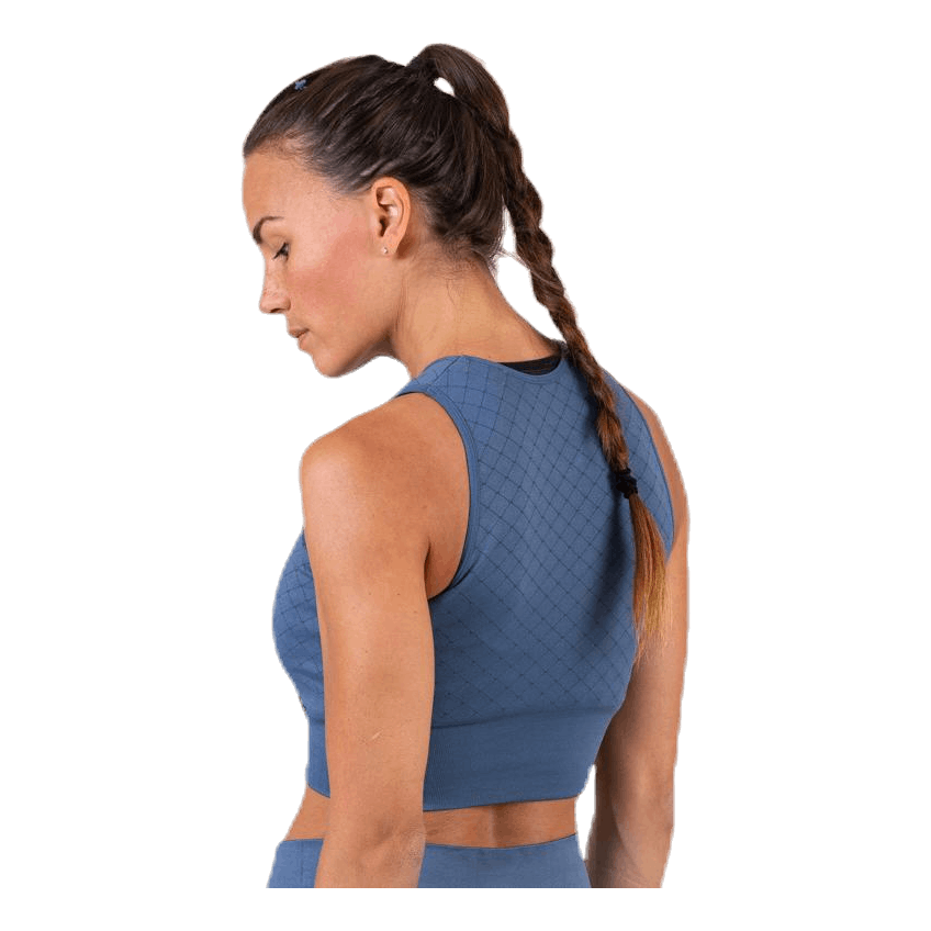 Seamless Crop Top Blue