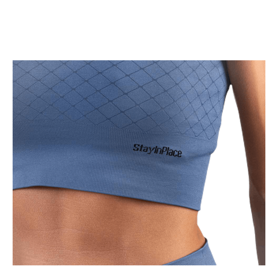 Seamless Crop Top Blue