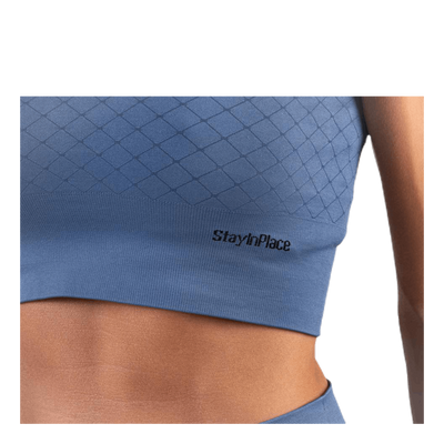 Seamless Crop Top Blue