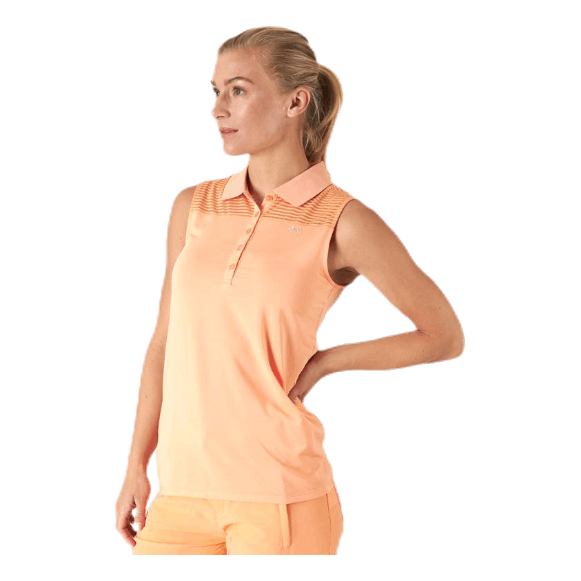 Miko Sleeveless Poloshirt Orange