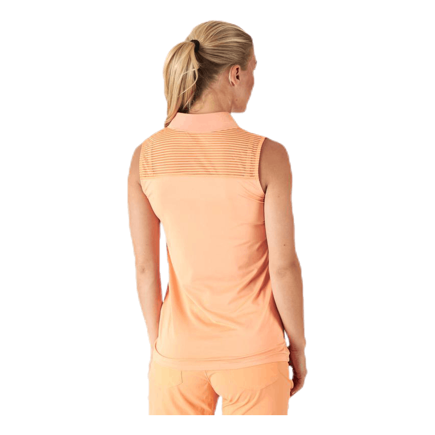 Miko Sleeveless Poloshirt Orange