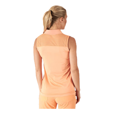 Miko Sleeveless Poloshirt Orange