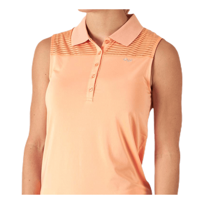 Miko Sleeveless Poloshirt Orange