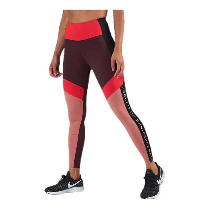 Kay Blocked Tights Pink