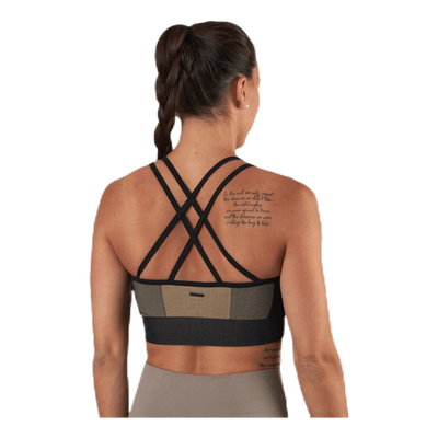 Seamless Strap Sports Bra Beige