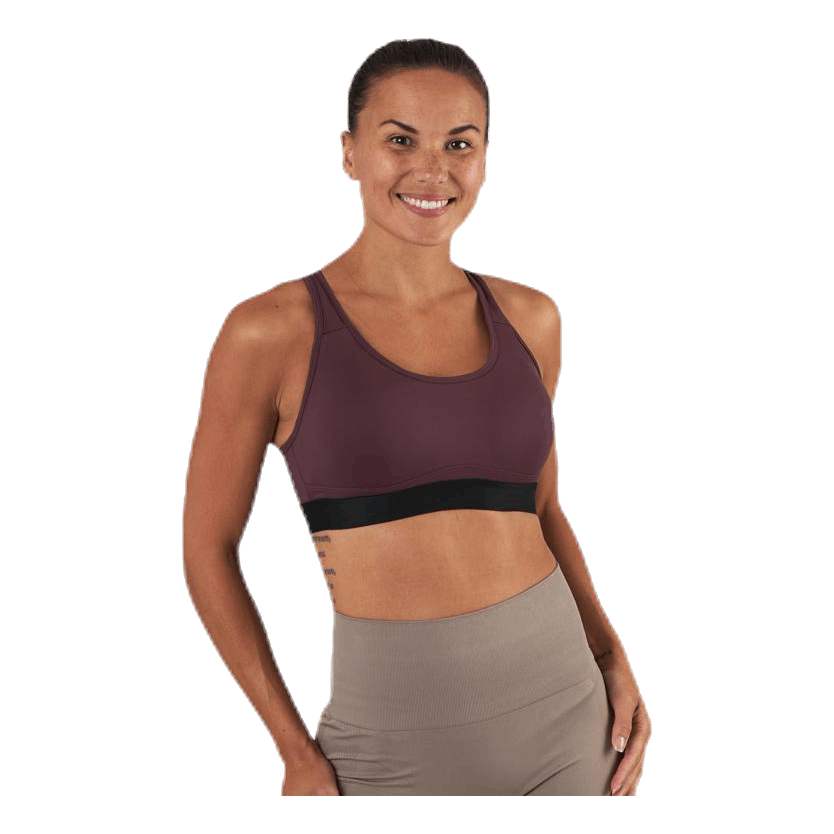 Padded Crossback Bra Purple