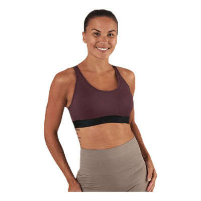Padded Crossback Bra Purple